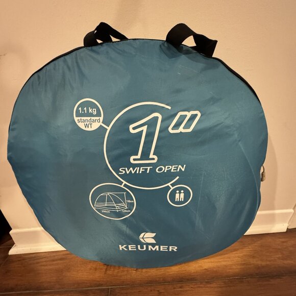 KEUMER Instant Pop-Up Beach Tent • Like New • With Carrying Case - Picture 3 of 4